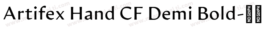 Artifex Hand CF Demi Bold字体转换